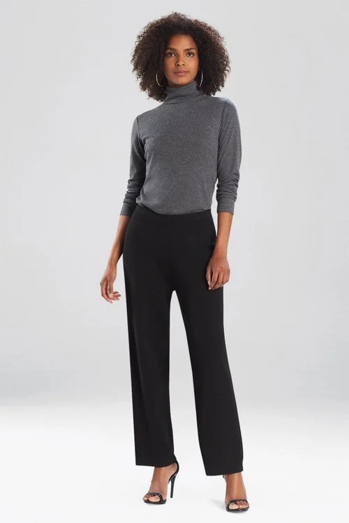 Plus Size Women's Belted Cable Knit SweatersOsaka Sweater Knit Straight Leg Pants
