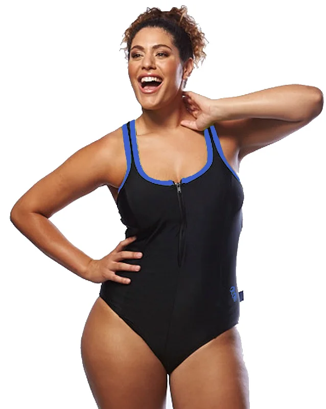 Racer Back Swimsuit - Zip