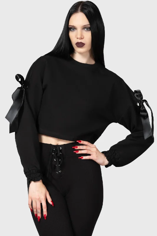 Plus Size Women's Oversized Chunky Knit SweatersRay Crop Sweater