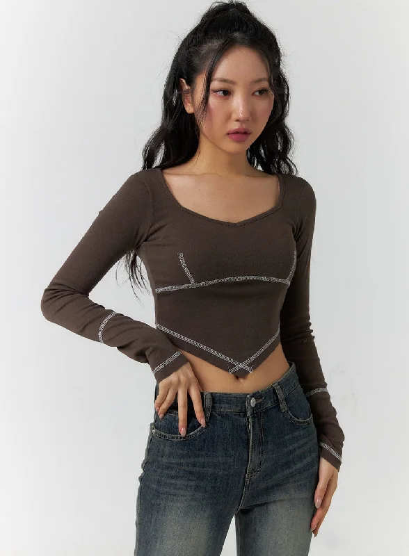 Sequin - Embellished Women's Crop Top in Black for a Glamorous Party LookLong Sleeve Crop Top CF401 Sequin - Embellished Women's Crop Top in Black for a Glamorous Party LookLong Sleeve Crop Top CF401