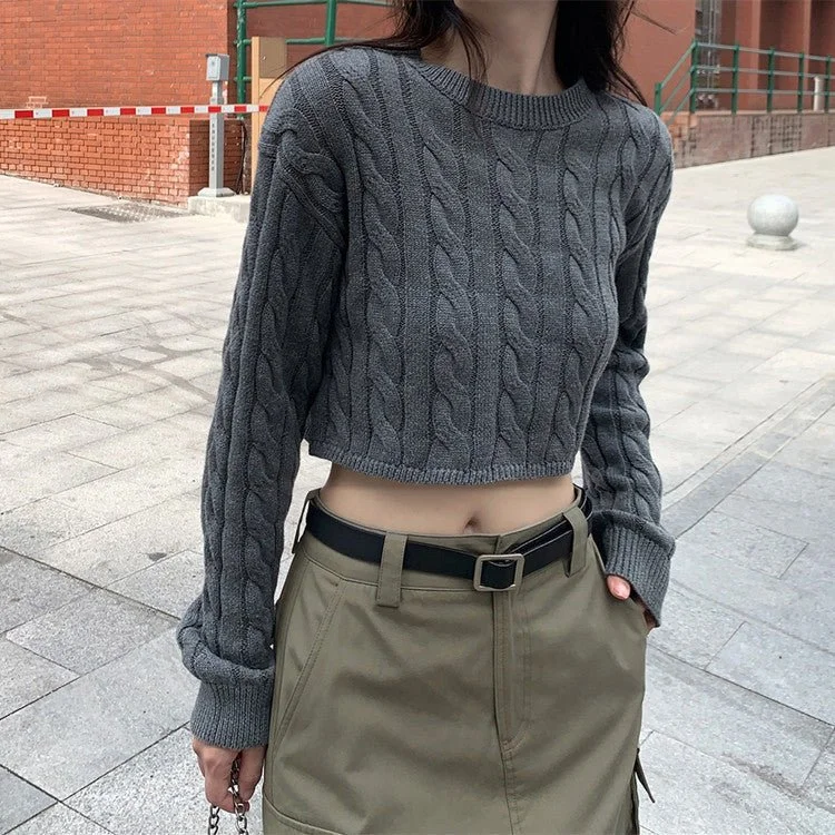 Short Sleeve Women's Cotton Blend Sweaters in Pastel ColorsKorean cable knit sweater for women Short Sleeve Women's Cotton Blend Sweaters in Pastel ColorsKorean cable knit sweater for women