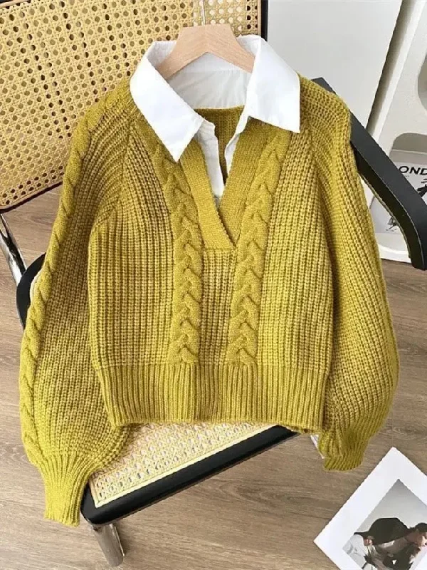 Cropped Women's Angora Blend Sweaters for a Trendy LookSiya Statement Tops with Attached Sweater Cropped Women's Angora Blend Sweaters for a Trendy LookSiya Statement Tops with Attached Sweater