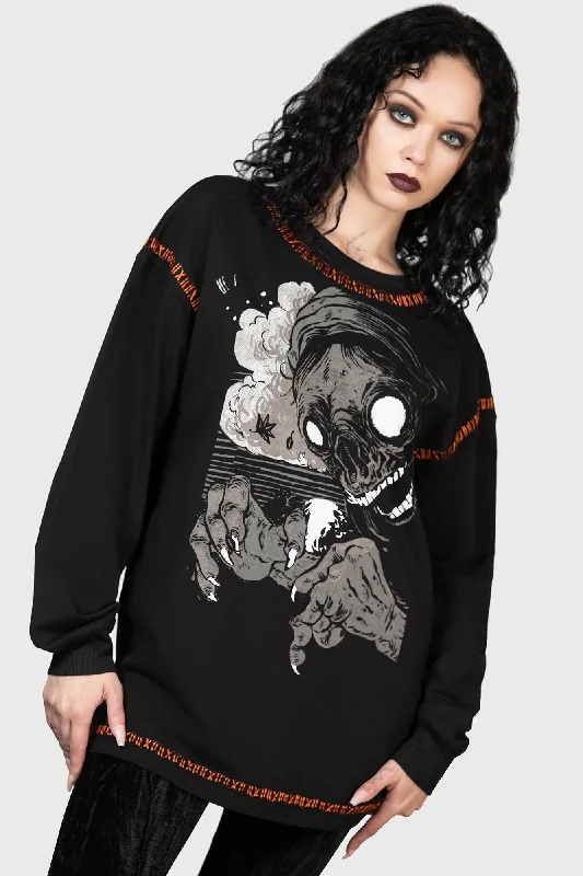 Plus Size Women's Embroidered Sweaters in Ethnic StylesFatality Sweater