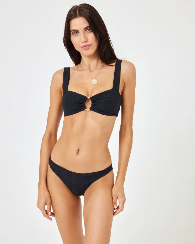 Women's Sheer - Paneled Swim Tops in Blue for a Flirty and Alluring Poolside LookWillow Bikini Top - Black Women's Sheer - Paneled Swim Tops in Blue for a Flirty and Alluring Poolside LookWillow Bikini Top - Black