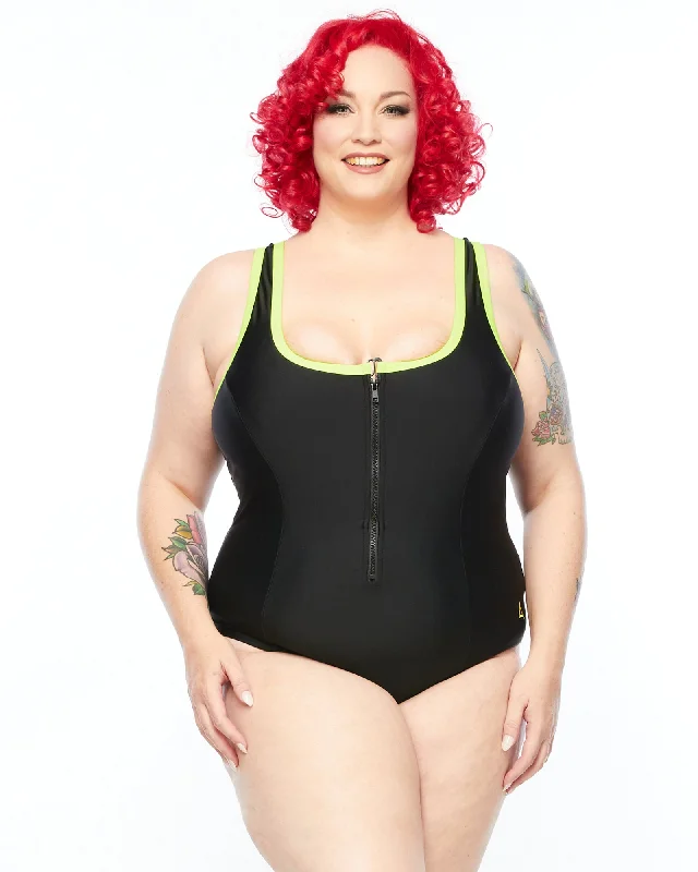 Racer Back Swimsuit - Zip (E-G)