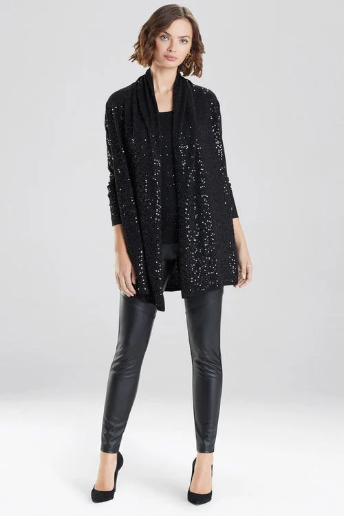 Bell - Sleeve Women's Mohair - Wool Blend SweatersLight Weight Knit Sequin Cardigan Sweater Bell - Sleeve Women's Mohair - Wool Blend SweatersLight Weight Knit Sequin Cardigan Sweater