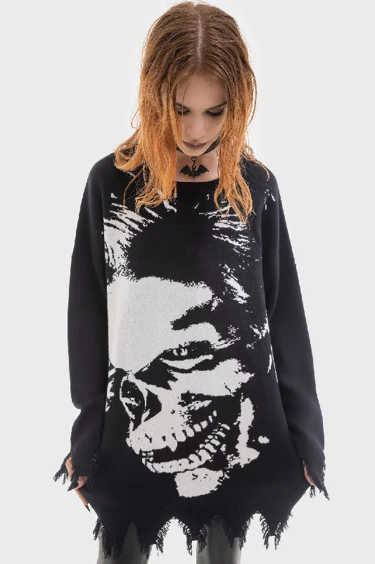 Bell - Sleeve Women's Mohair - Wool Blend SweatersBlood Sucker Sweater