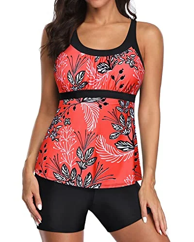 Plus Size Women's Ruched Swim Tops in Green for a Comfortable and Stylish Beach OutfitU Neck Swim Tank Top Tummy Control And Boyshorts Modest Swimwear-Red Floral Plus Size Women's Ruched Swim Tops in Green for a Comfortable and Stylish Beach OutfitU Neck Swim Tank Top Tummy Control And Boyshorts Modest Swimwear-Red Floral