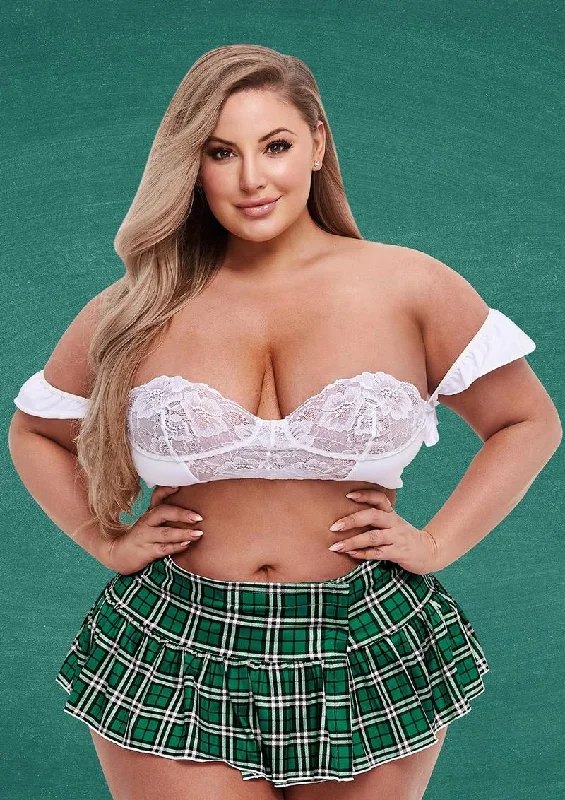 Schoolgirl Bustier and Skirt