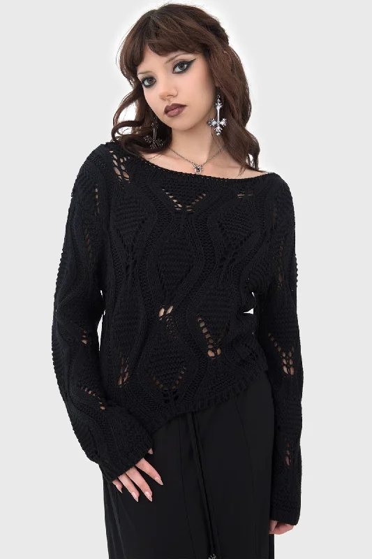 High - Low Hem Women's Cashmere - Blended SweatersNebula Riot Sweater