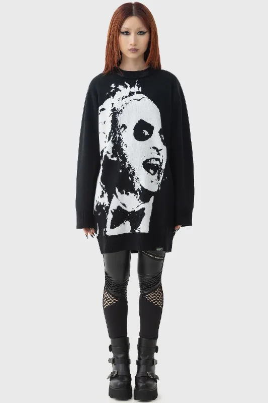 Plus Size Women's Belted Cable Knit SweatersGhost With The Most Intarsia Sweater