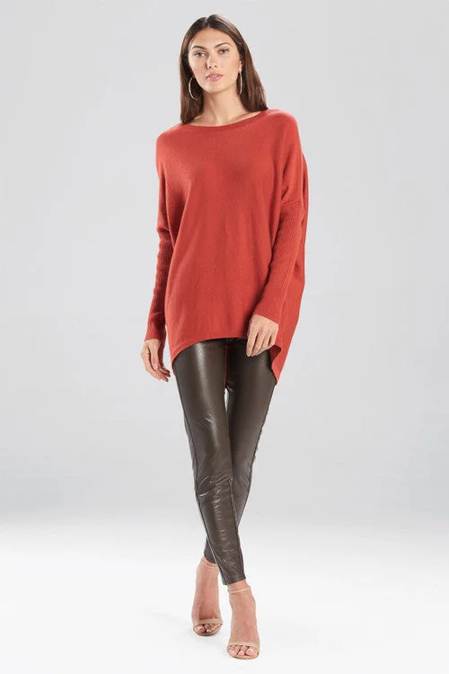 V - Neck Women's Ribbed Wool Sweaters for FallOsaka Sweater Knit Top