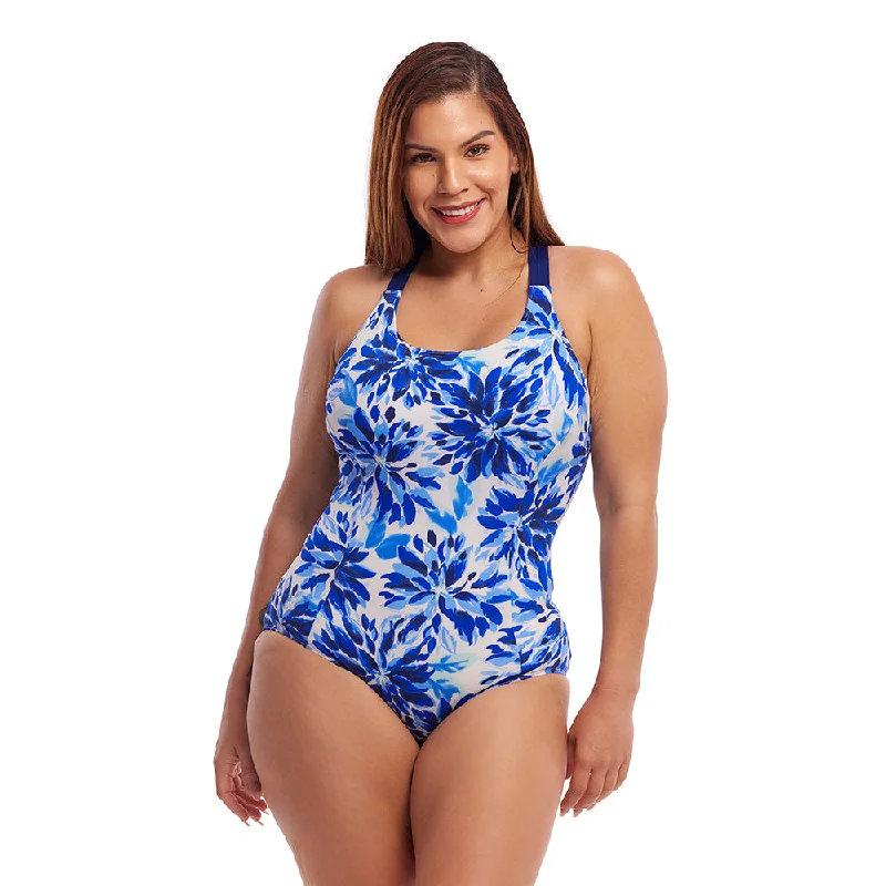 Plus Size Women's Wrap - Style One - Pieces in Burgundy with Belt for a Figure - Flattering OptionFunkita Blossom Blue Ladies Form One Piece Brace Me Back Plus Size Women's Wrap - Style One - Pieces in Burgundy with Belt for a Figure - Flattering OptionFunkita Blossom Blue Ladies Form One Piece Brace Me Back