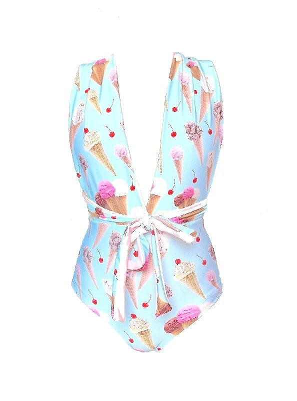 Ice Cream One Piece Swimsuit