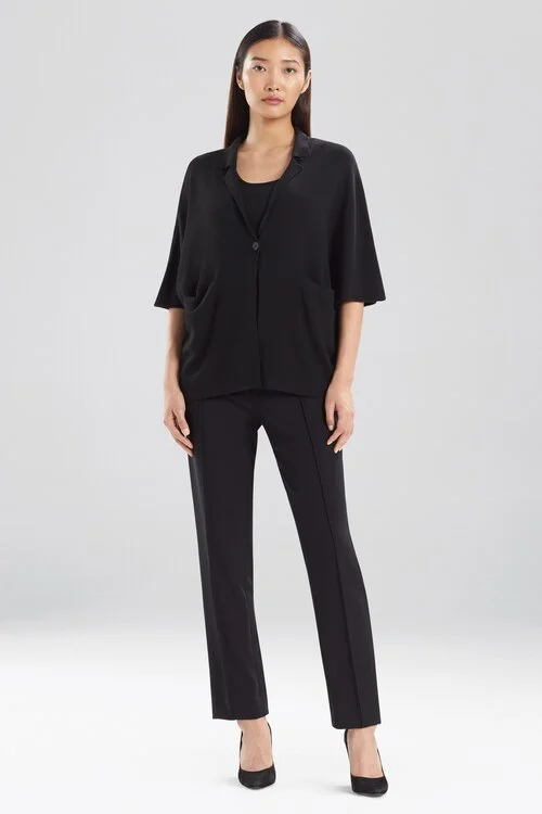 V - Neck Women's Ribbed Wool Sweaters for FallMilano Collared Sweater