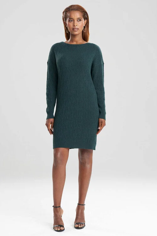 Plus Size Women's Side - Slit Sweaters in Bold SolidsMandalay Sweater Knit Dress