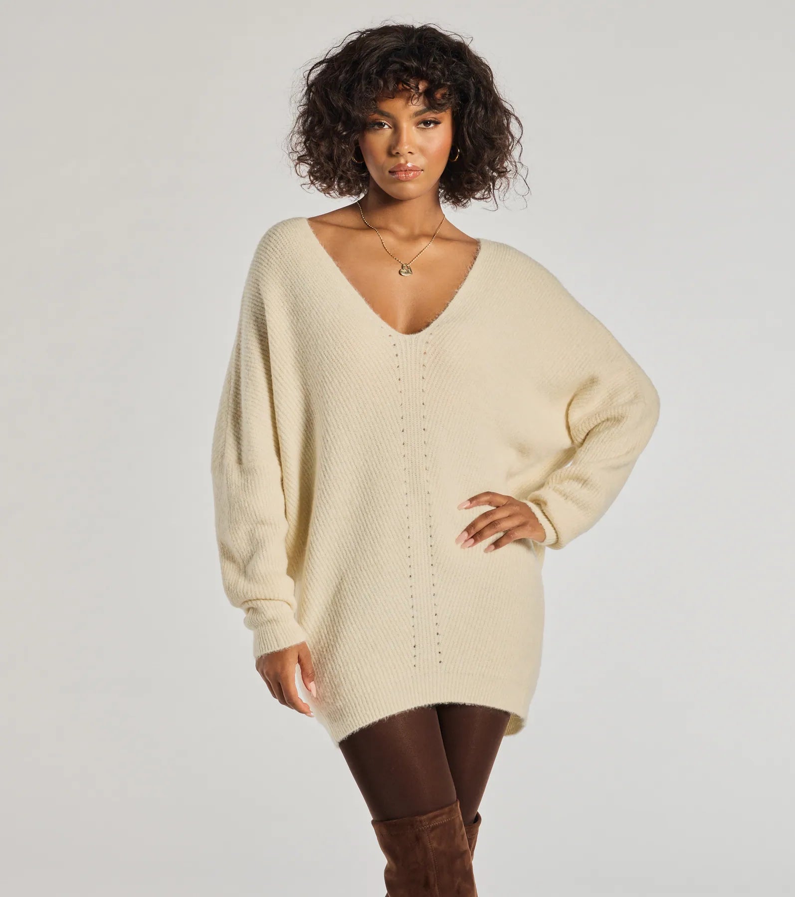 Puffer - Sleeve Women Long Sleeve Top for a Fashion - Forward LookEffortless And Cozy Knit Long Sleeve Oversized Sweater Puffer - Sleeve Women Long Sleeve Top for a Fashion - Forward LookEffortless And Cozy Knit Long Sleeve Oversized Sweater
