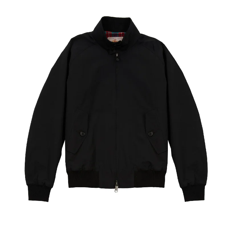 Plus Size Women's Belted Cable Knit SweatersBaracuta G9 Harrington Jacket in Black