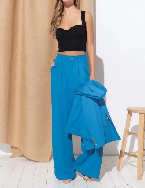 Women's Tight Trousers with Elastic Waistband in Black for Easy and Comfortable WearDress Pants In Blue Women's Tight Trousers with Elastic Waistband in Black for Easy and Comfortable WearDress Pants In Blue