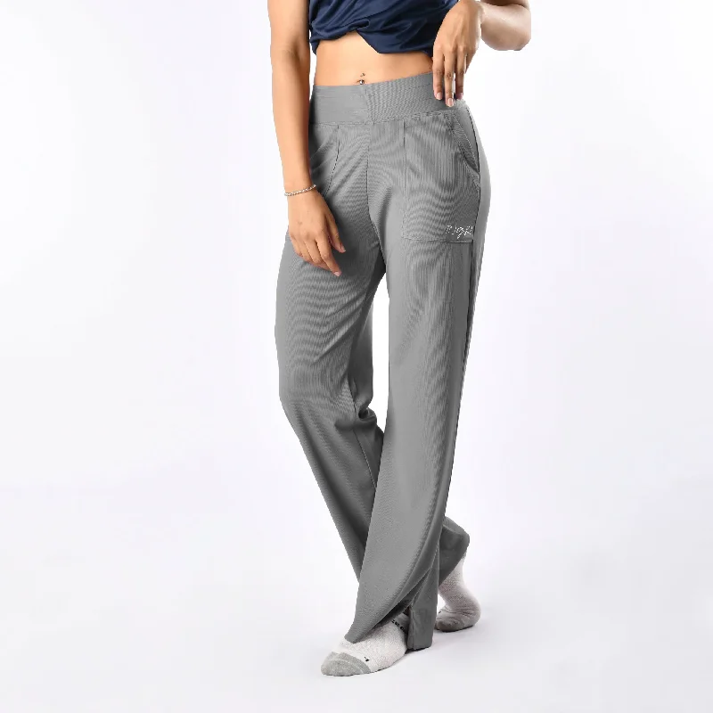 Women's Tight Trousers with Elastic Waistband in Black for Easy and Comfortable WearRibbed pants Women's Tight Trousers with Elastic Waistband in Black for Easy and Comfortable WearRibbed pants