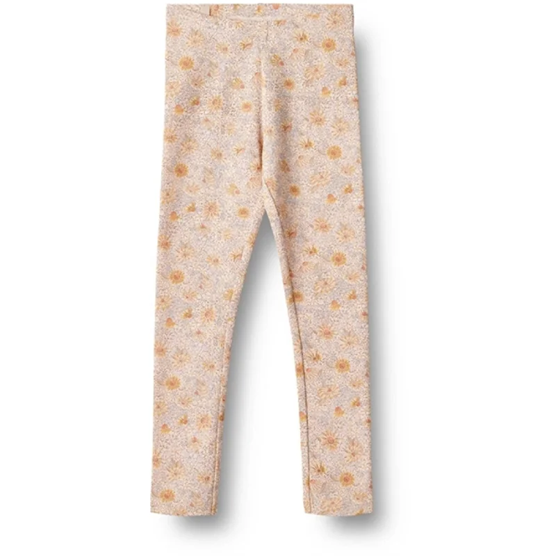 Women's High - Waisted Tight Trousers with Side Slits in Beige for a Trendy LookWheat Coneflowers Leggings Jules Women's High - Waisted Tight Trousers with Side Slits in Beige for a Trendy LookWheat Coneflowers Leggings Jules
