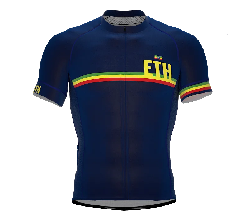 Ethiopia Blue CODE Short Sleeve Cycling PRO Jersey for Men and Women