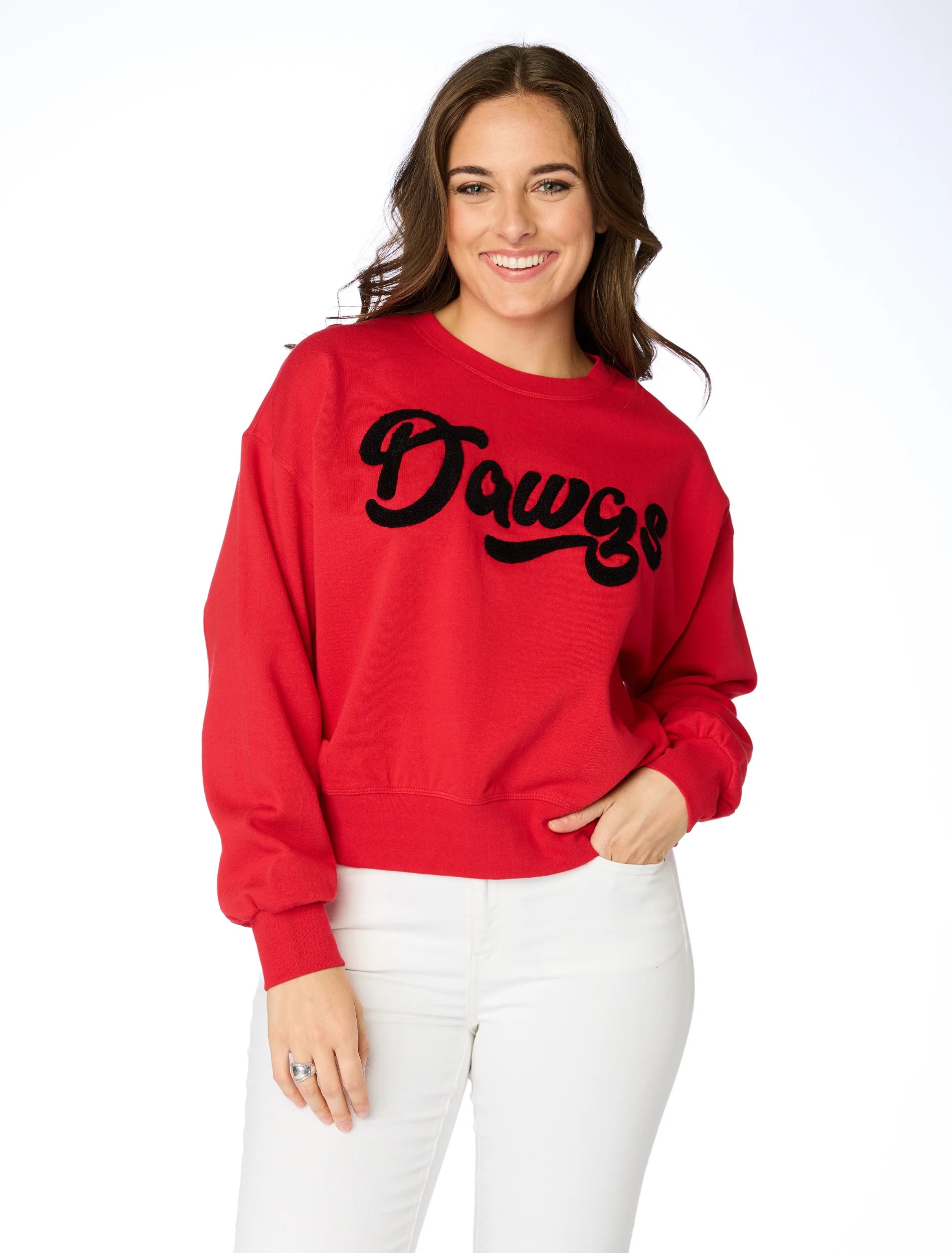 Sleeveless Women's Silk - Trimmed Sweaters for SummerStewart Simmons The Dawgs Varsity Sweatshirt Sleeveless Women's Silk - Trimmed Sweaters for SummerStewart Simmons The Dawgs Varsity Sweatshirt