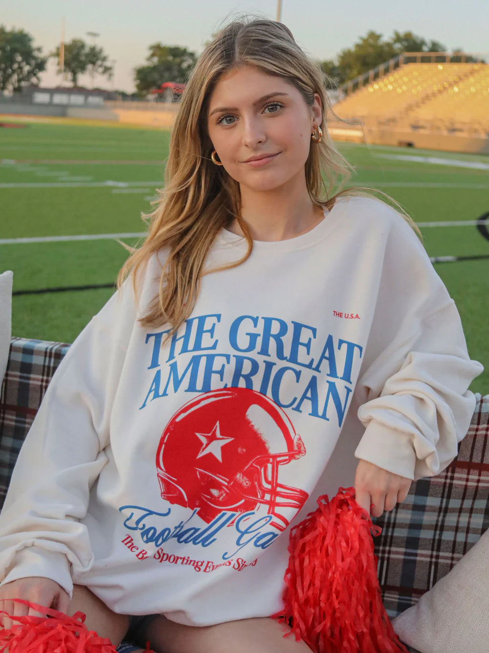 Plus Size Women's Side - Slit Sweaters in Bold SolidsCharlie Southern Great American Football Game Sweatshirt Plus Size Women's Side - Slit Sweaters in Bold SolidsCharlie Southern Great American Football Game Sweatshirt