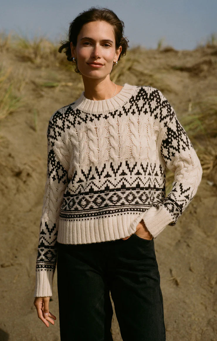 Z Supply Garland Fairisle Sweater