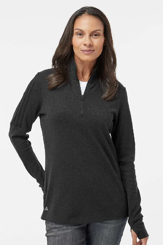 Hooded Women's Fleece - Lined Sweaters for WinterAdidas Womens 3 Stripes Moisture Wicking 1/4 Zip Sweater - Black Melange Hooded Women's Fleece - Lined Sweaters for WinterAdidas Womens 3 Stripes Moisture Wicking 1/4 Zip Sweater - Black Melange