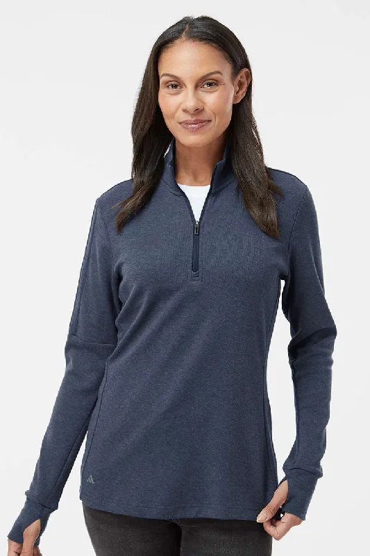 Open - Front Women's Cardigan - Style Mohair SweatersAdidas Womens 3 Stripes Moisture Wicking 1/4 Zip Sweater - Collegiate Navy Blue Melange Open - Front Women's Cardigan - Style Mohair SweatersAdidas Womens 3 Stripes Moisture Wicking 1/4 Zip Sweater - Collegiate Navy Blue Melange