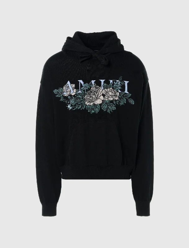 Sheer Women T Shirt for a Stylish and Alluring LookFLORAL LOGO HOODIE