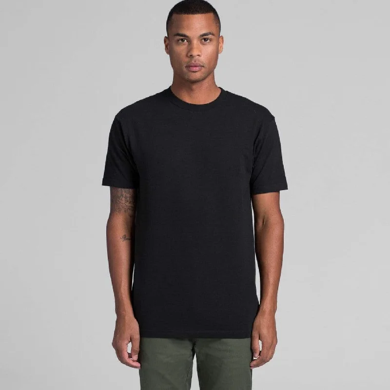 As Colour Men's block T shirt 5050 (No print no sale)