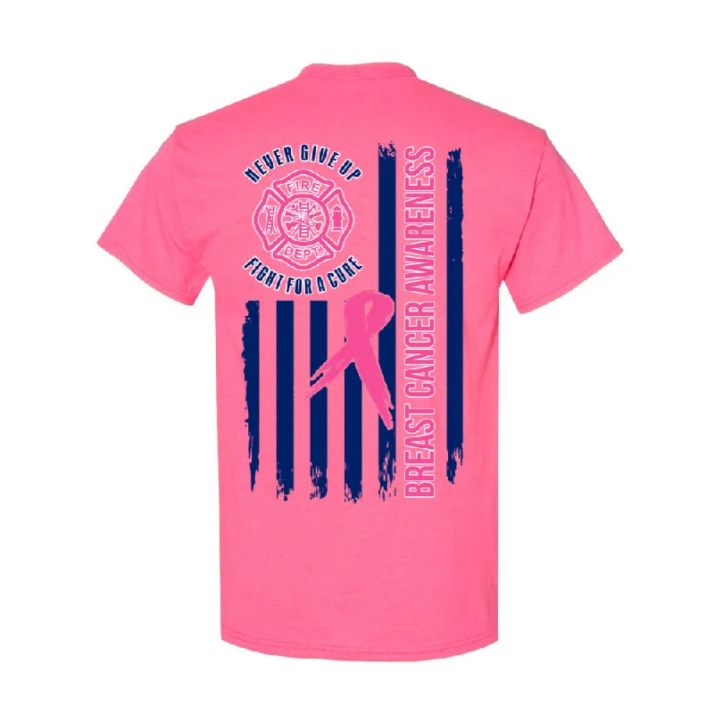 Sheer Women T Shirt for a Stylish and Alluring LookBreast Cancer Awareness Fire Dept Duty Shirt Sheer Women T Shirt for a Stylish and Alluring LookBreast Cancer Awareness Fire Dept Duty Shirt