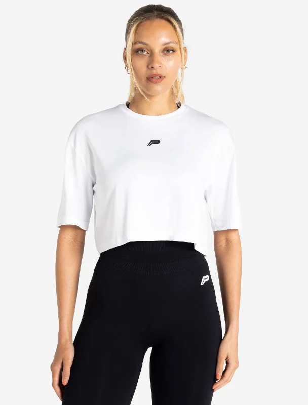 BreathEasy¬Æ Crop T-Shirt - White