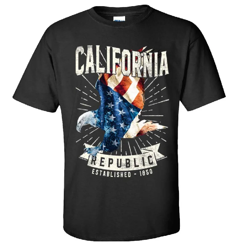 Tie - Dye Women T Shirt with a Bohemian VibeCalifornia Republic USA Bald Eagle Asst Colors T-shirt/tee Tie - Dye Women T Shirt with a Bohemian VibeCalifornia Republic USA Bald Eagle Asst Colors T-shirt/tee
