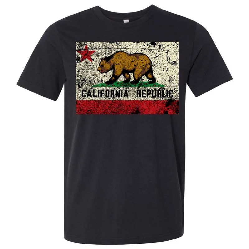Graphic Print Women T Shirt for a Trendy StatementCalifornia State Flag Distressed Asst Colors Mens Fitted T-Shirt/tee Graphic Print Women T Shirt for a Trendy StatementCalifornia State Flag Distressed Asst Colors Mens Fitted T-Shirt/tee