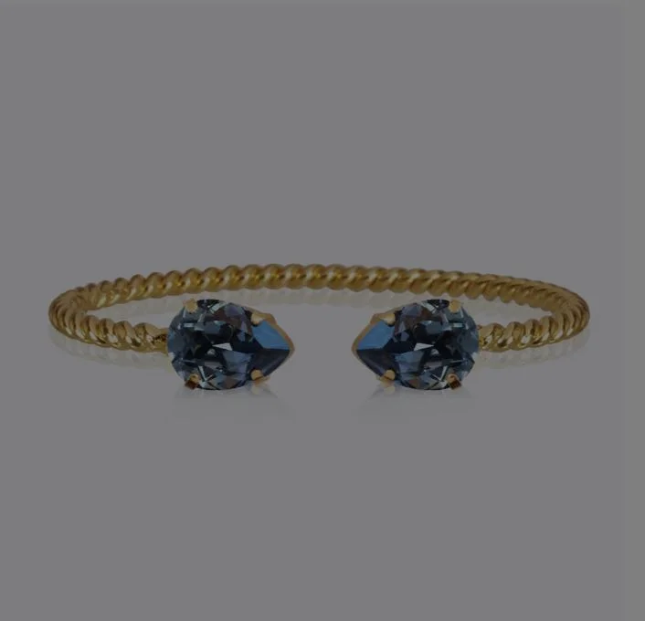 Sleeveless Women's Silk - Trimmed Sweaters for SummerCaroline Svedbom Mini Drop Bracelet Gold Denim Blue Sleeveless Women's Silk - Trimmed Sweaters for SummerCaroline Svedbom Mini Drop Bracelet Gold Denim Blue