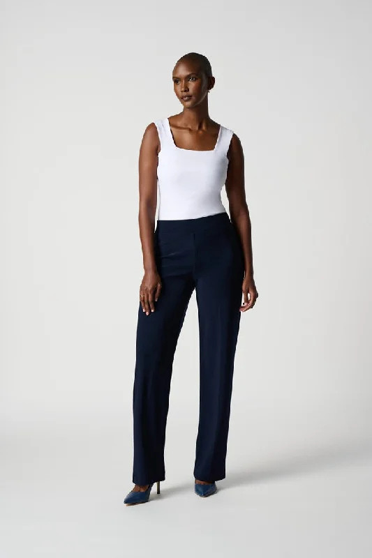 Joseph Ribkoff Midnight Blue Classic Wide-Leg Pant