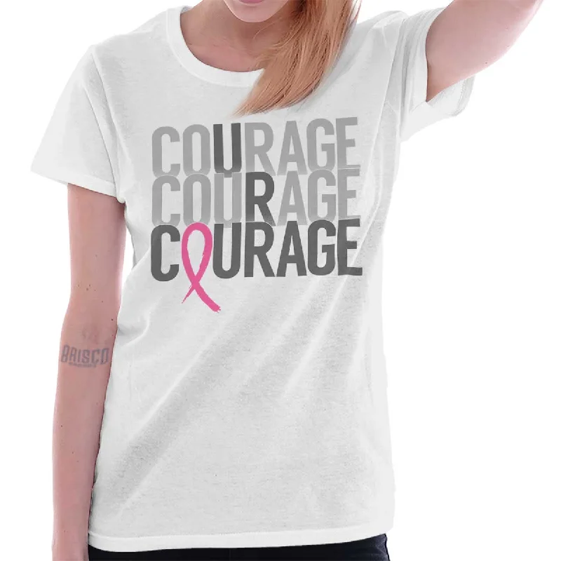 V - Neck Women T Shirt to Enhance the NecklineBreast Cancer Awareness Ladies T Shirt V - Neck Women T Shirt to Enhance the NecklineBreast Cancer Awareness Ladies T Shirt