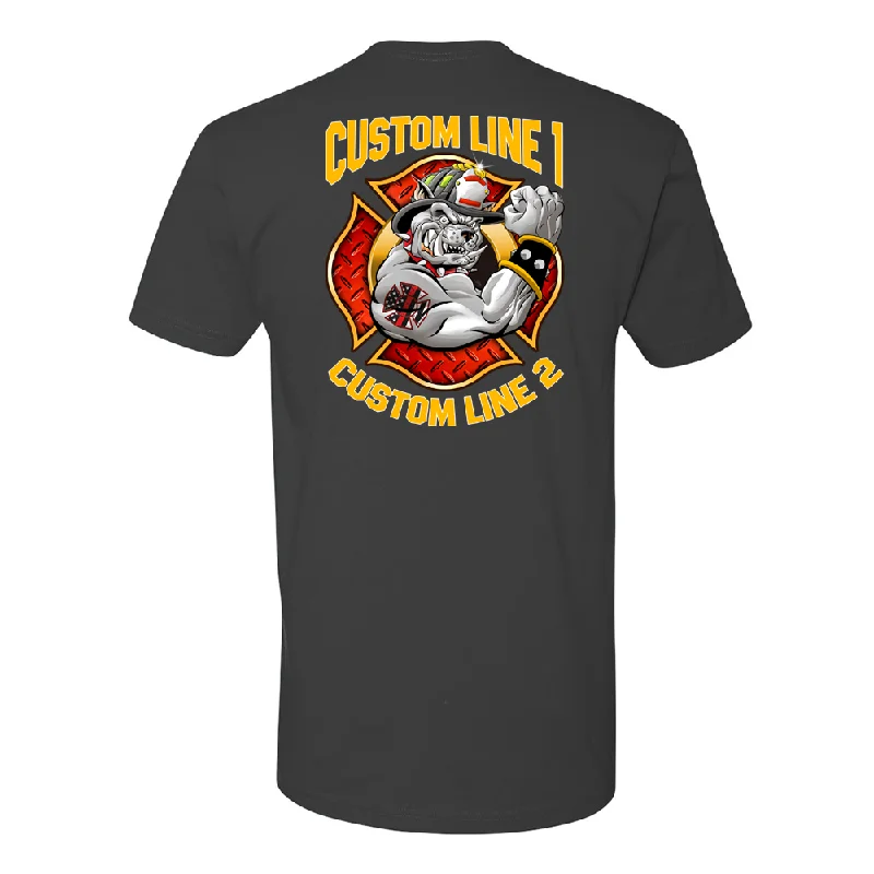 Customized Bull Dog Fire Station Premium T-Shirt