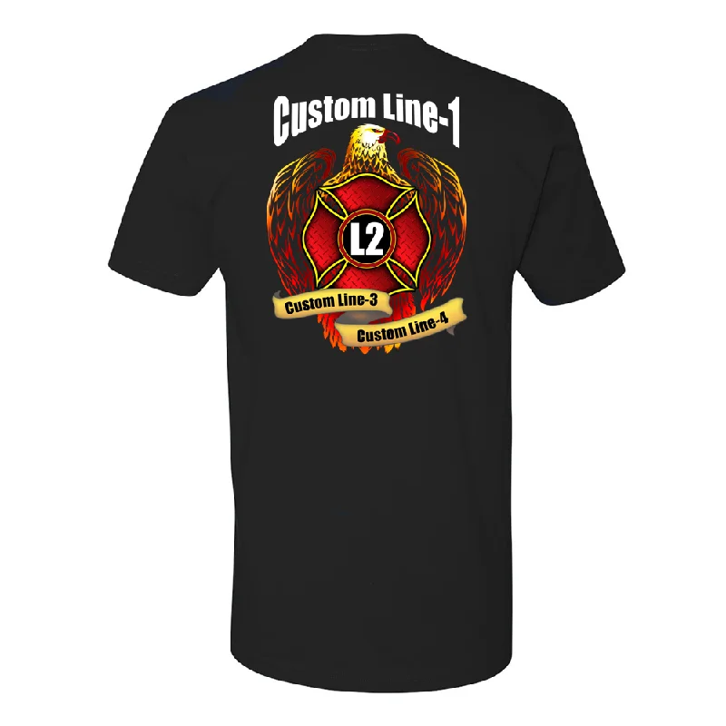 Customized Maltese Bannered  Eagle Fire Station Premium T-Shirt