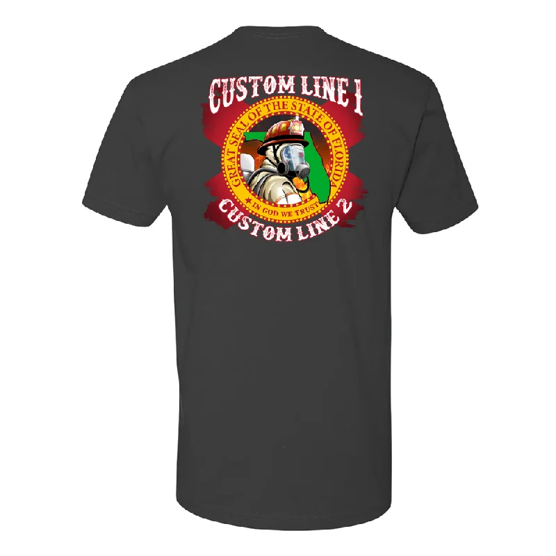 Customized State of Florida Seal Fire Station Premium T-Shirt