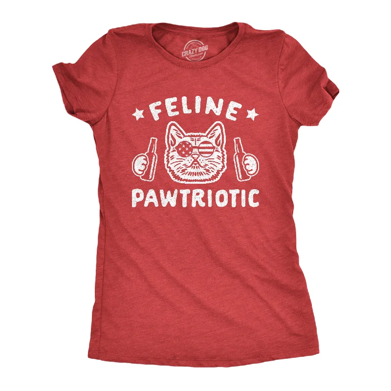 Feline Pawtriotic Women's T Shirt