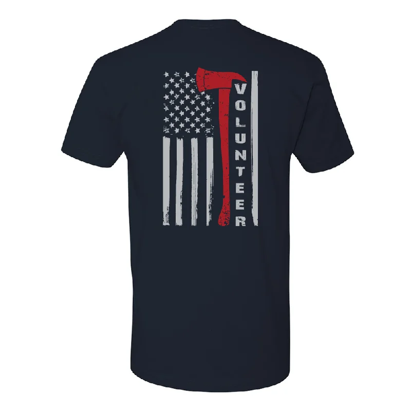 V - Neck Women T Shirt to Enhance the NecklineFFC 343 Flag Axe Volunteer Firefighter T-Shirt V - Neck Women T Shirt to Enhance the NecklineFFC 343 Flag Axe Volunteer Firefighter T-Shirt