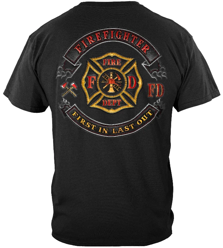 Organic Cotton Women T Shirt for Eco - Conscious WearersFirefighter Biker MC T-Shirt Organic Cotton Women T Shirt for Eco - Conscious WearersFirefighter Biker MC T-Shirt