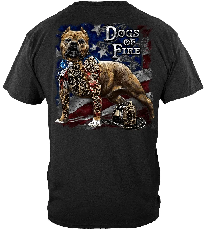 Puff Sleeve Women T Shirt for a Fashion - Forward LookFirefighter Pit Bull Dog Tattoo American Flag T-SHIRT Puff Sleeve Women T Shirt for a Fashion - Forward LookFirefighter Pit Bull Dog Tattoo American Flag T-SHIRT