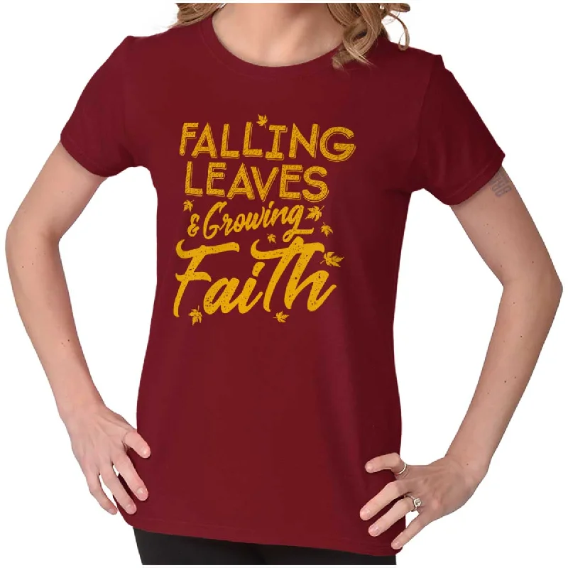 Pocketed Women T Shirt for Added FunctionalityGrowing Faith Fall Vibes Ladies T Shirt Pocketed Women T Shirt for Added FunctionalityGrowing Faith Fall Vibes Ladies T Shirt