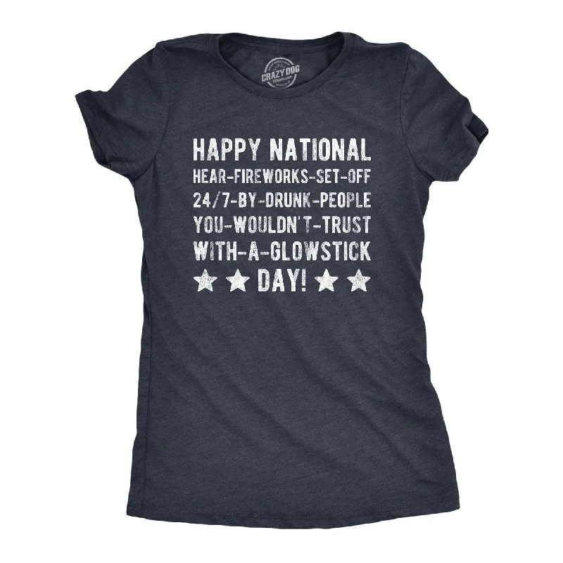 Puff Sleeve Women T Shirt for a Fashion - Forward LookHappy National Fireworks Set Off By Drunk People Day Women's T Shirt Puff Sleeve Women T Shirt for a Fashion - Forward LookHappy National Fireworks Set Off By Drunk People Day Women's T Shirt