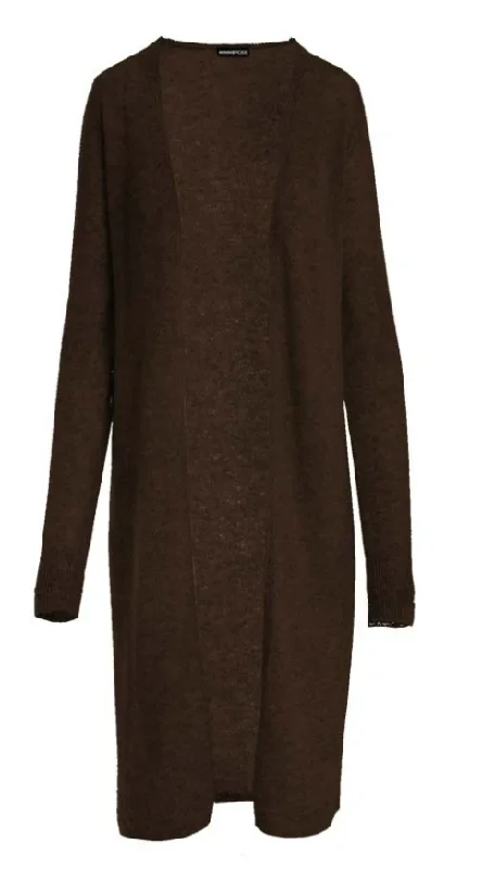 Heather Cashmere Long Duster